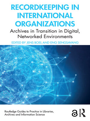 cover image of Recordkeeping in International Organizations
